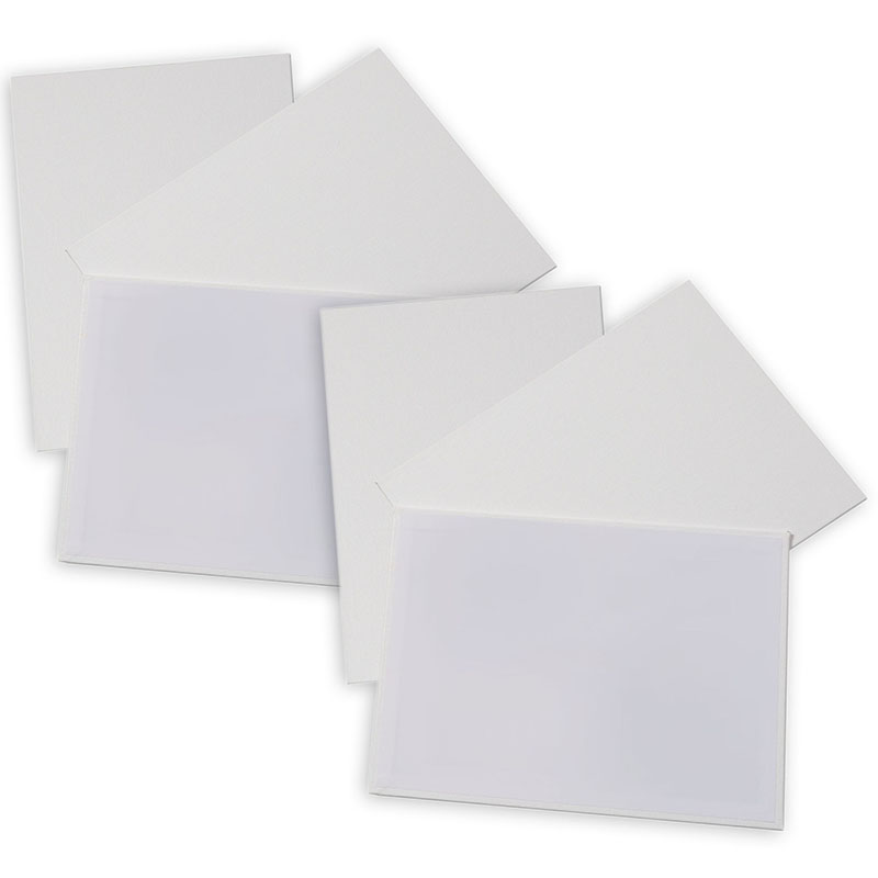 Canvas Panels, White, 9" x 12", 3 Per Pack, 2 Packs