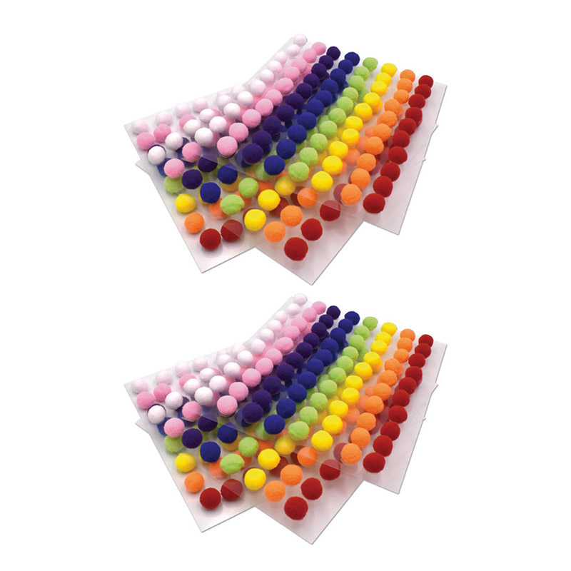 Peel & Stick Poms, 240 Per Pack, 2 Packs