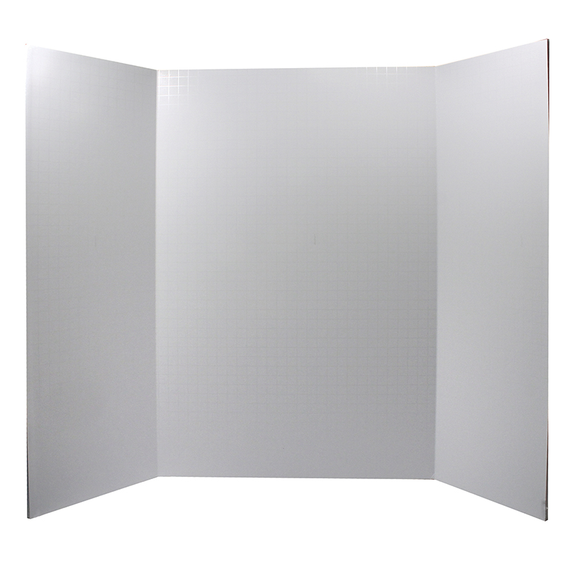 Foam Presentation Board, White, 1/2" Faint Grid 28" x 22", 1 Board