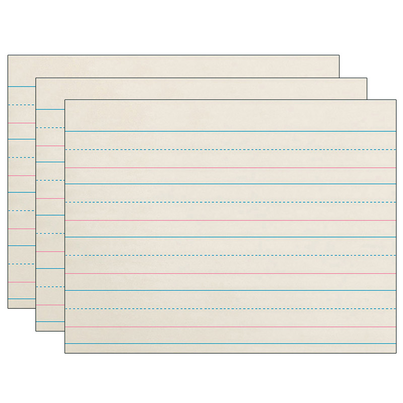 Newsprint Handwriting Paper, Dotted Midline, Grades Pre-K & K, 1-1/8" x 9/16" x 9/16" Ruled Long, 10-1/2" x 8", 500 Sheets Per P
