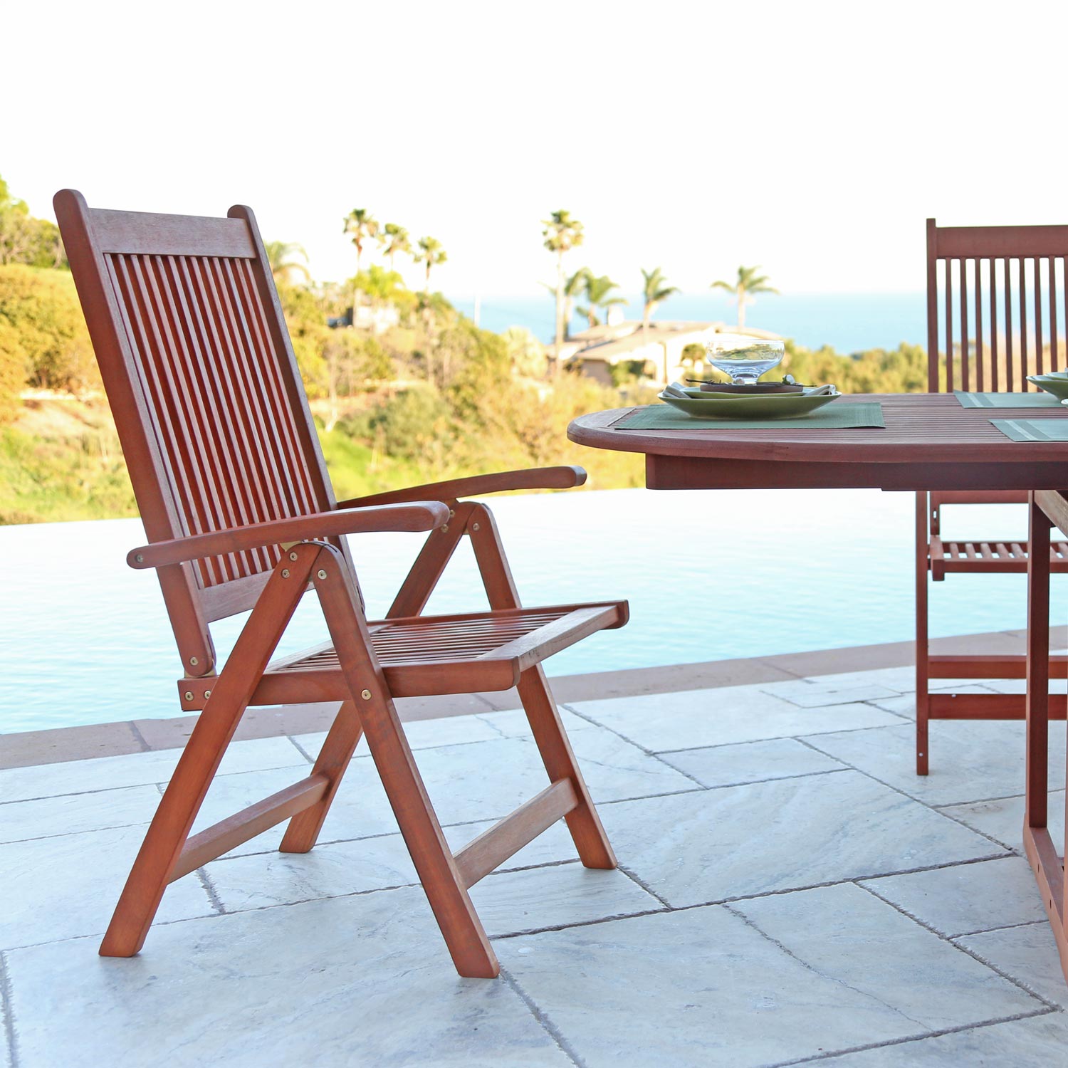 Malibu Outdoor 5-Position Reclining Chair