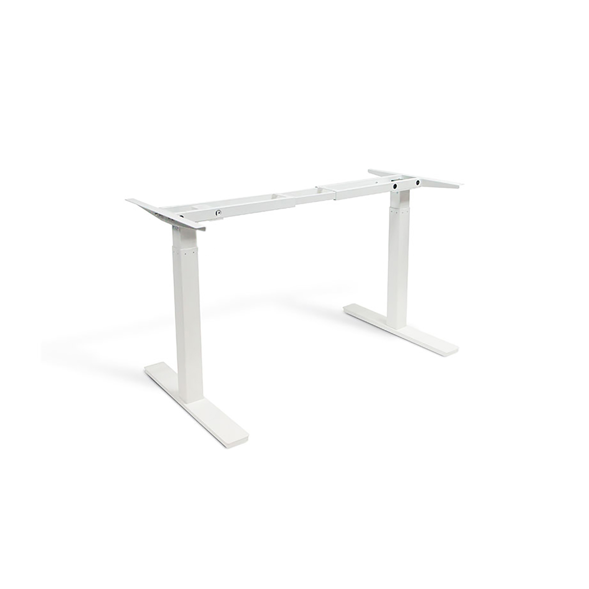 Autonomous A168 Edition Smart Hybrid Dual Motor Electric Standing Desk Frame in White (No Table Top), 28"-47" height range, 39"-