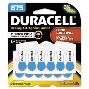 Button Cell Hearing Aid Battery #675, 12/Pk