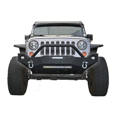 JEEP JK FRONT BUMPER W/FOG LIGHTS FS-19 07-18 WRANGLER JK STEEL MID LENGTH