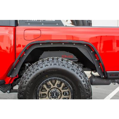 19+ JEEP GLADIATOR REAR INNER FENDERS BLACK DV8 OFFROAD