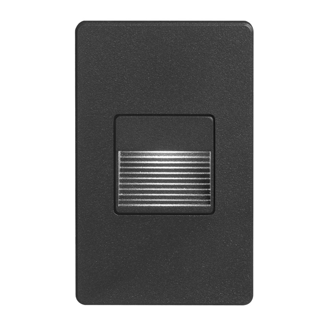 Black Rectangle Indoor/Out 3W LED Wall L