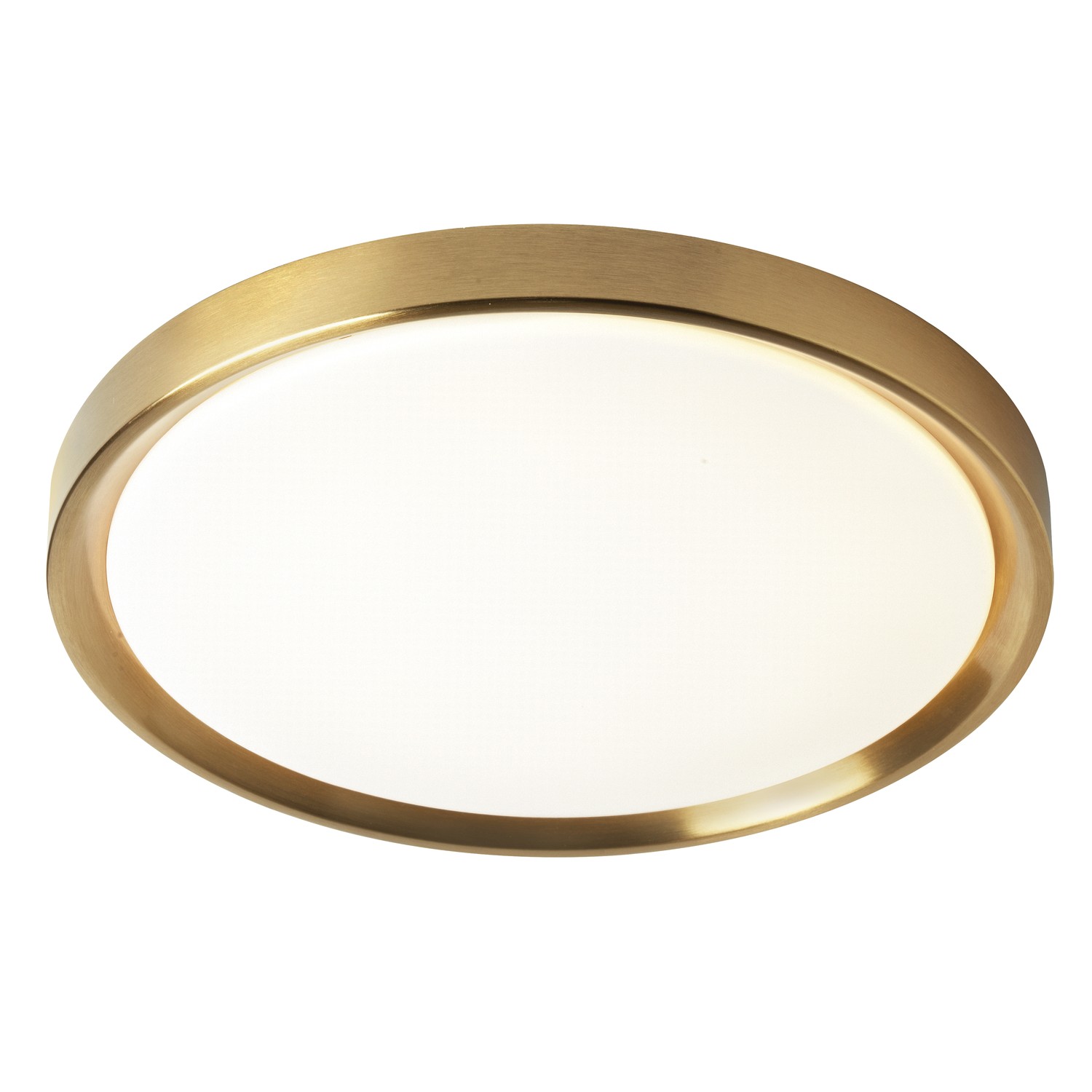 30W Flush Mount, Aged Brass Finish