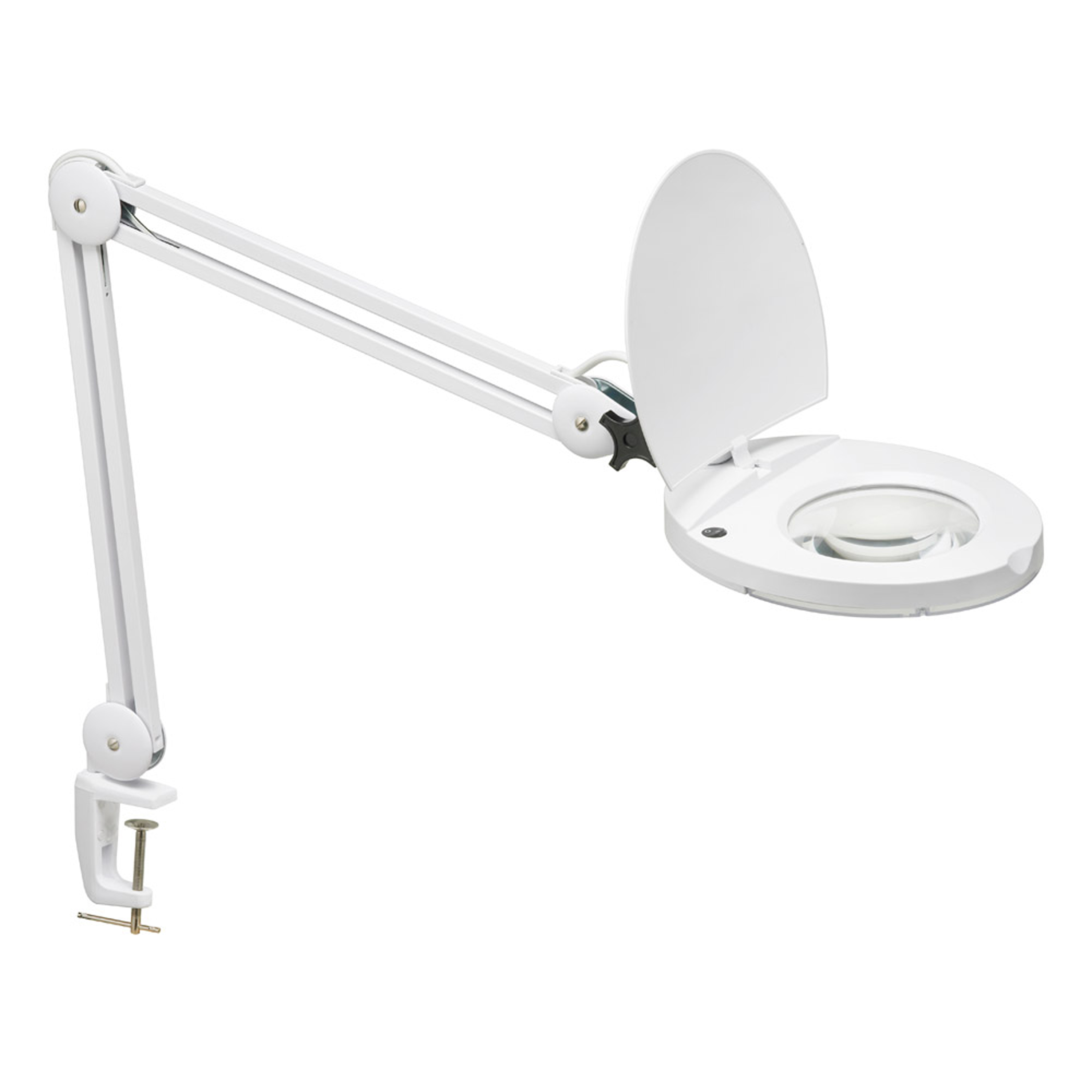 LED Magnifier w/A-Bracket White