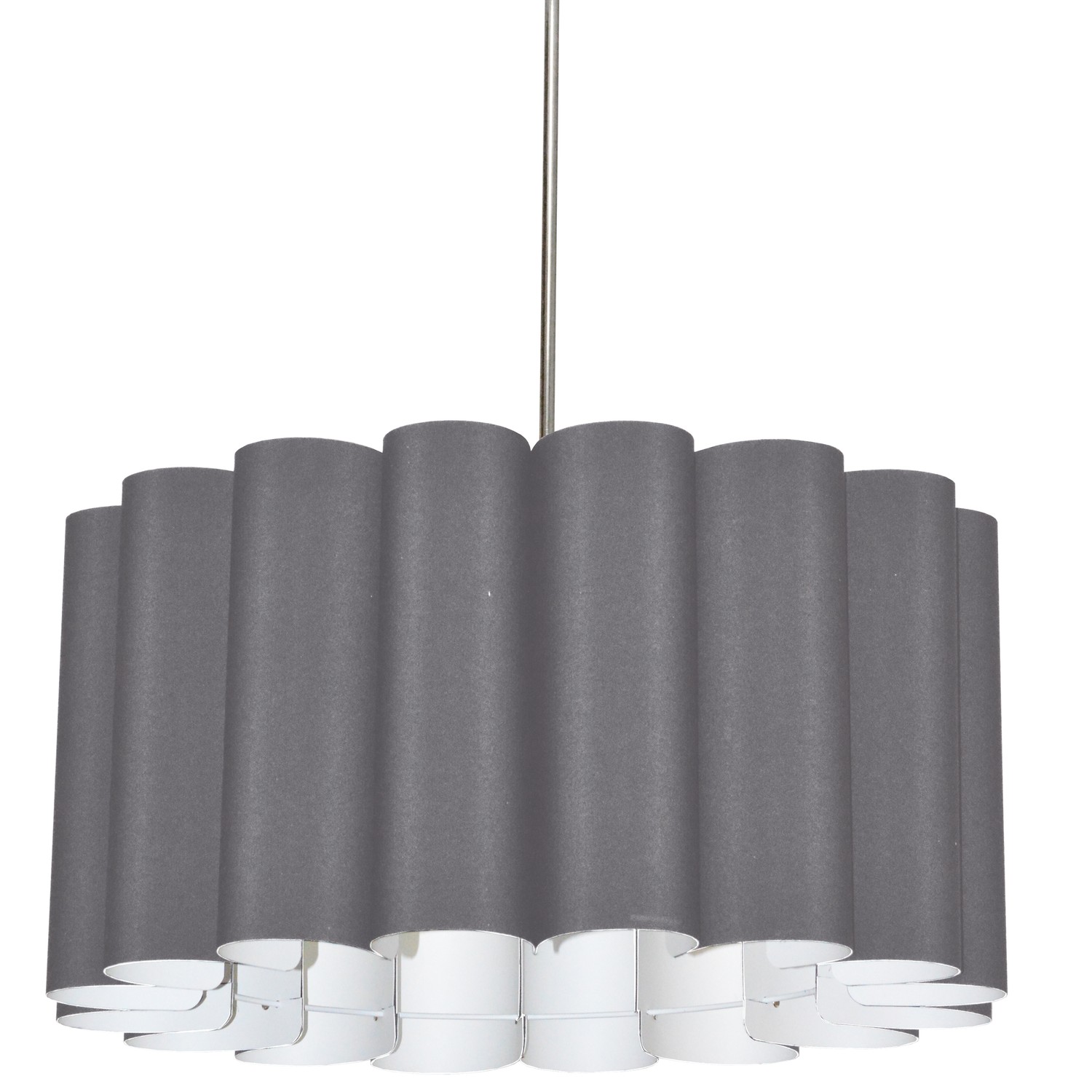 4LT Sandra Pendant SGlow Grey Polished Chrome