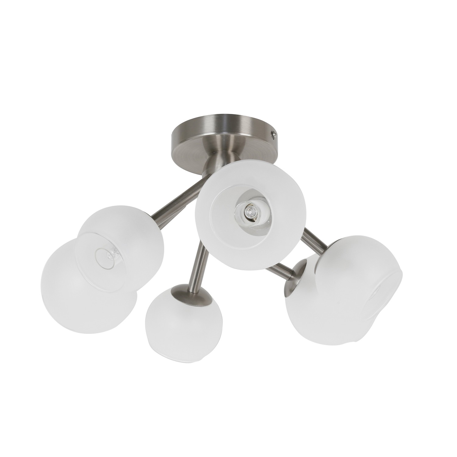 6 Light Halogen Semi Flush, SC