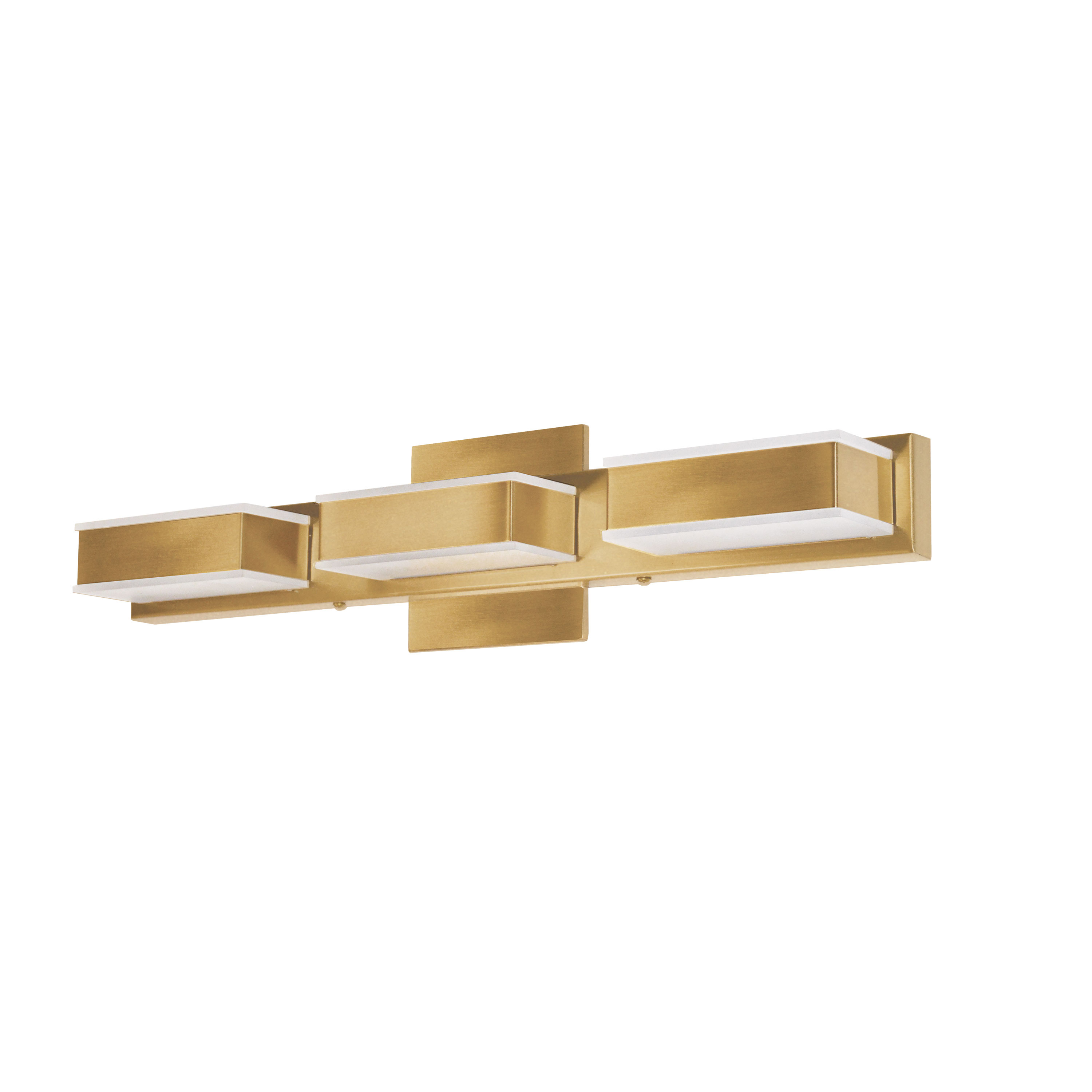 3 Light LED Wall Vanity, GLD