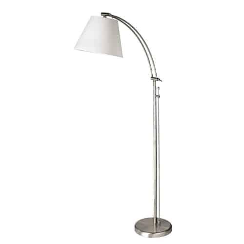 Adjustable Floor Lamp - White Shd
