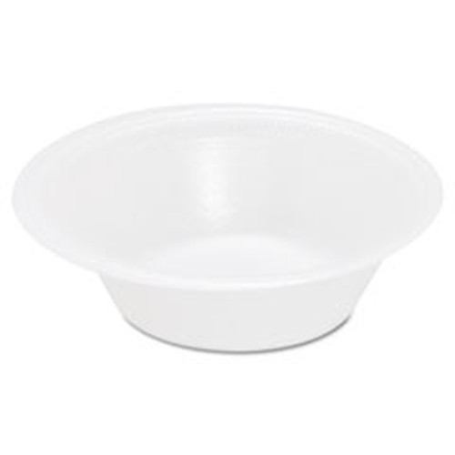 Dart Unlaminated Dinnerware Foam Bowls - White - Foam Body - 1000 / Carton