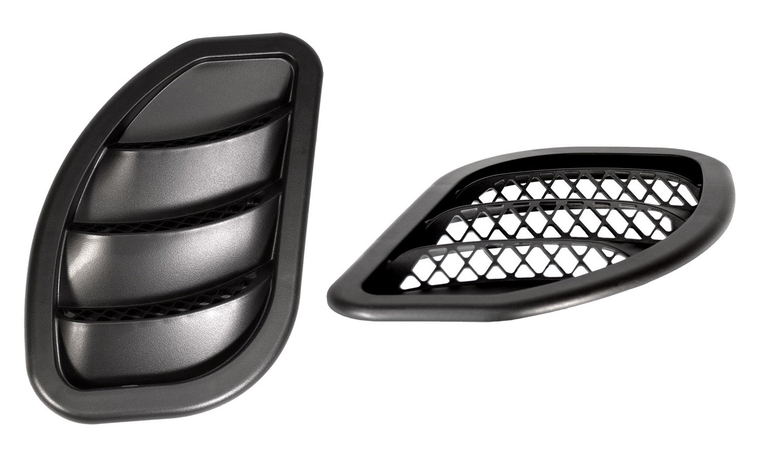 07-18 JK WRANGLER 2/4WD SIDE HOOD SIDE VENT KIT, BLACK, PAIR