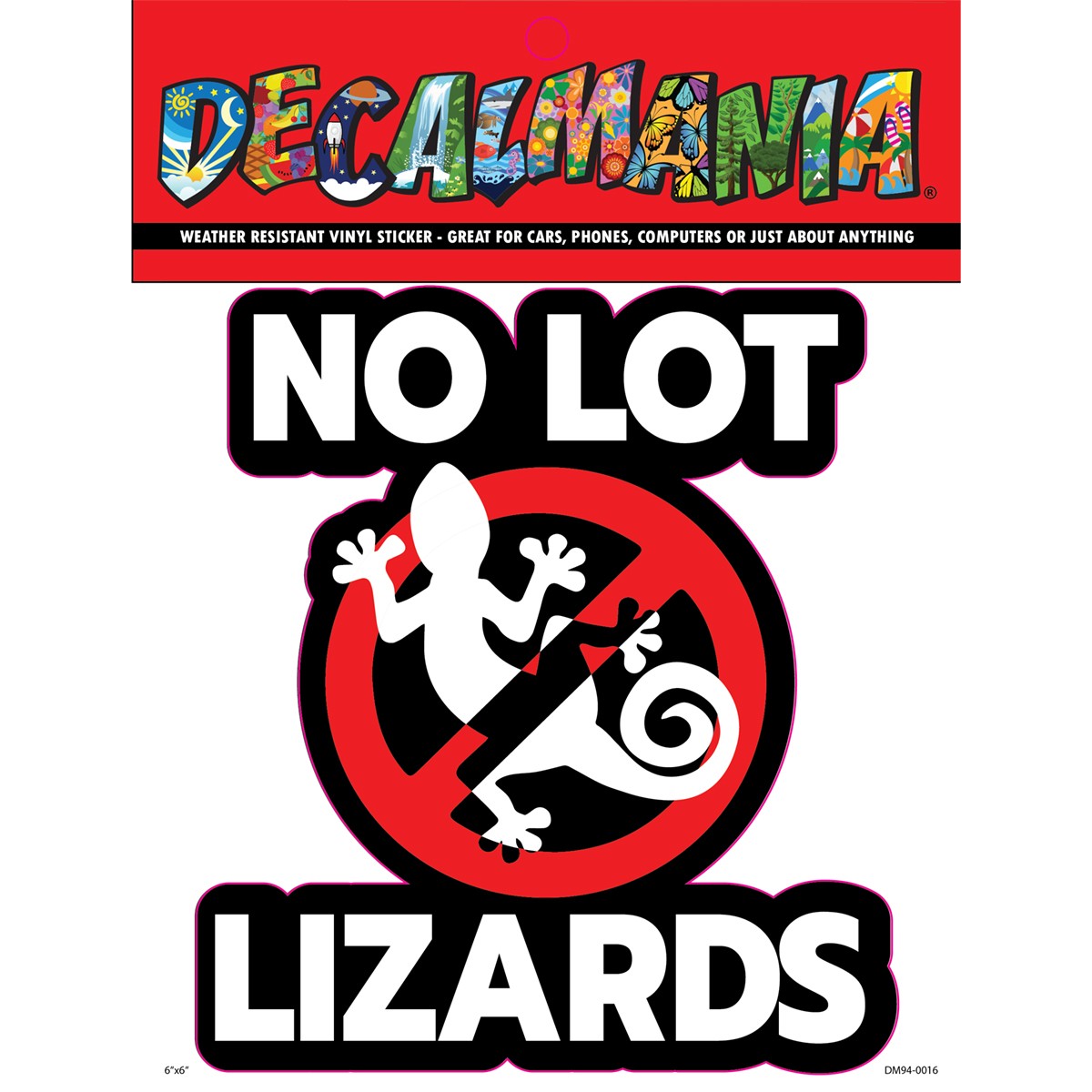 DecalMania - No Lot Lizards 1PK 6in