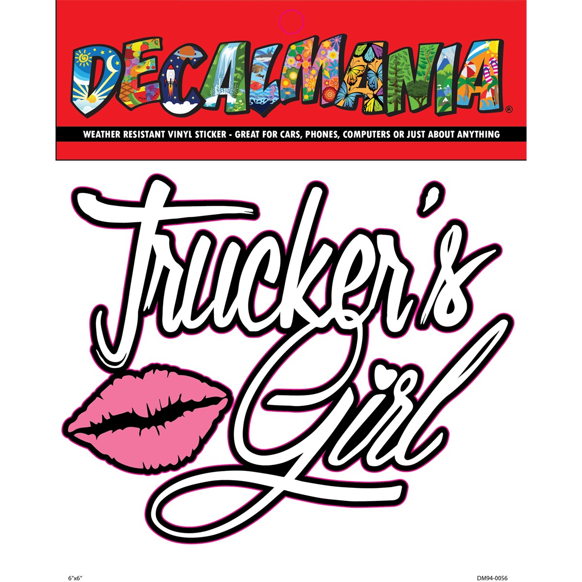 DecalMania - Truckers Girl 1PK 6in