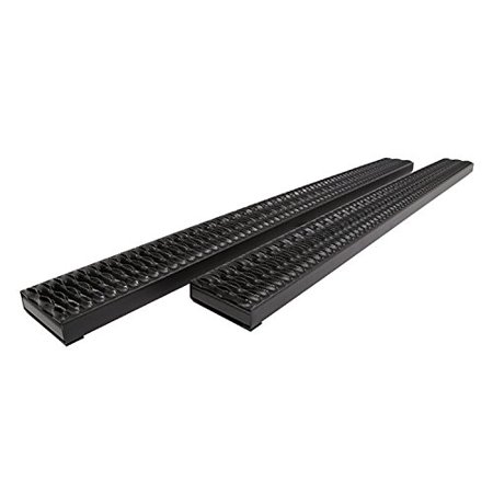 UNIVERSAL HD STANDARD CAB BLACK STEEL ROUGH STEP RUNNING BOARDS(BRACKETS SOLD SEP)