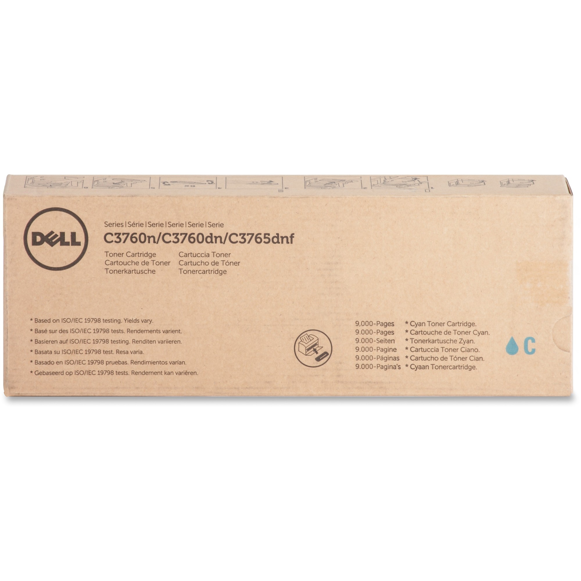 Dell Cyan Toner Cartridge 9000pg