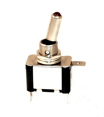 Switch - Toggle On/Off Switch - Metal - Illuminated