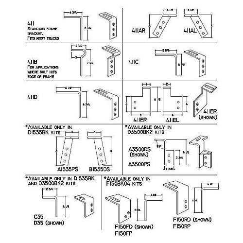 01 & EARLIER TACOMA; 200 & EARLIER T100 SL-SERIES FRAME BRKT KIT