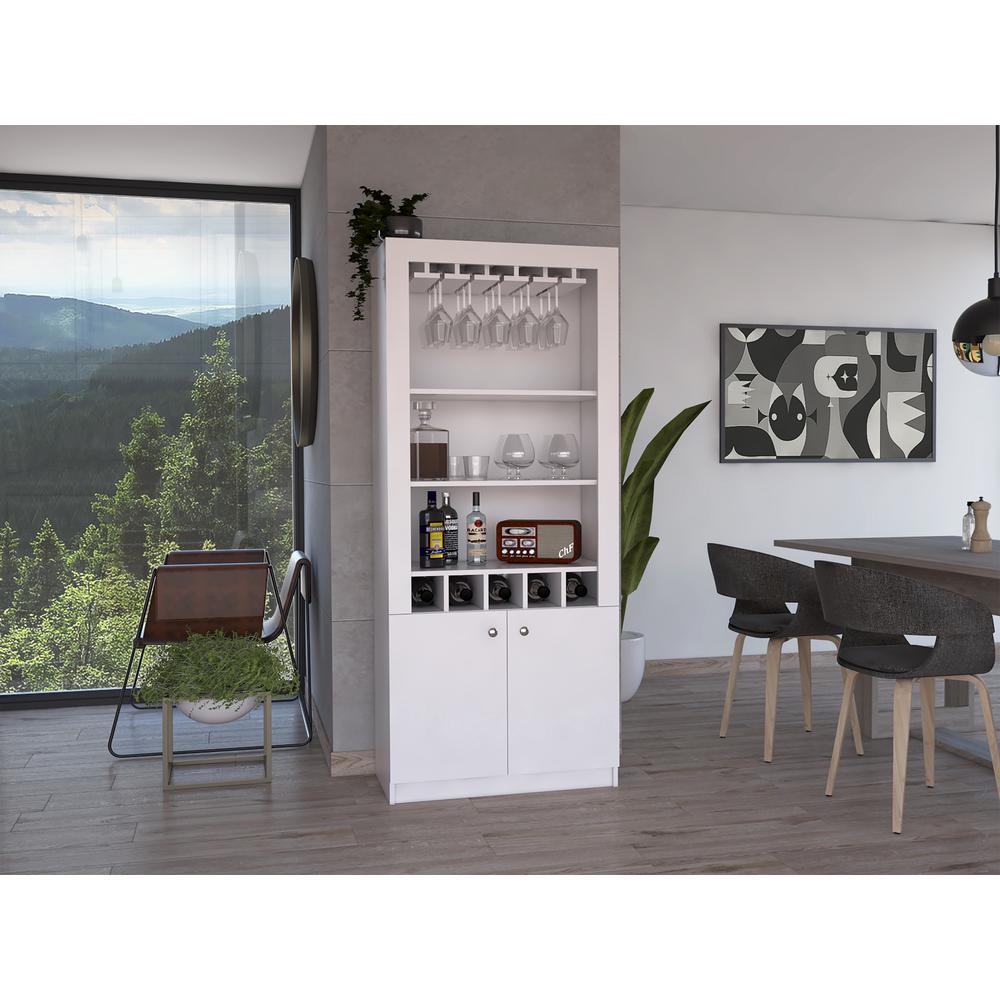 Dakota Bar Cabinet - White