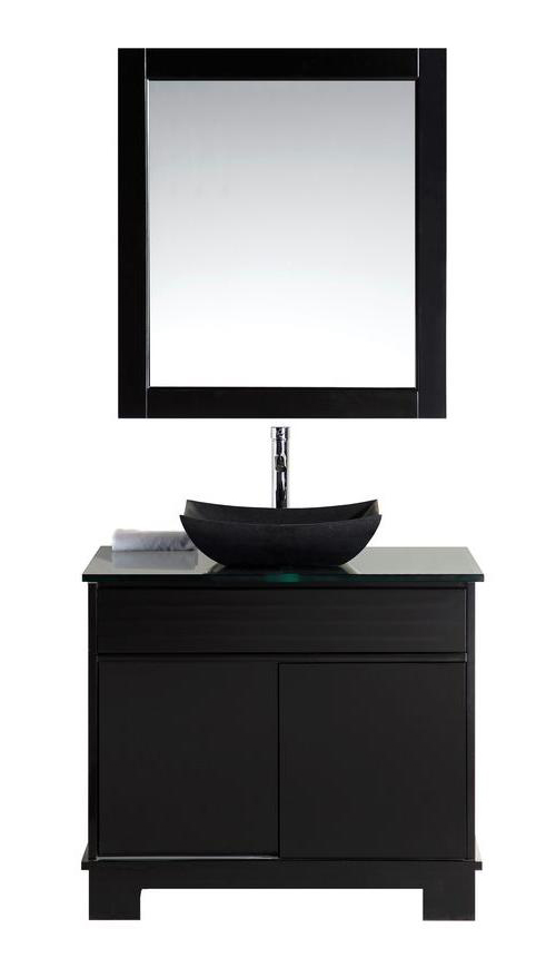 Oasis 36" Single Sink Vanity Set with Decorative Drawer in Espresso