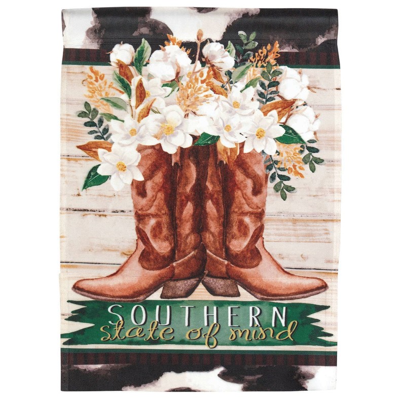 Boots Southern State Of Mind Garden Print Flag