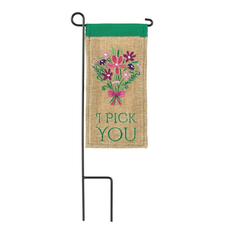 Bouquet I Pick You Mini Flag