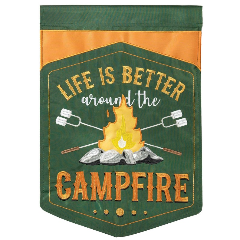 Campfire Garden Flag 