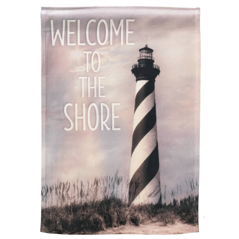 Cape Hatters Lighthouse House Print Flag
