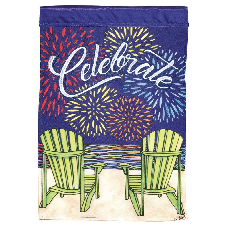 Celebrate House Flag Double Applique