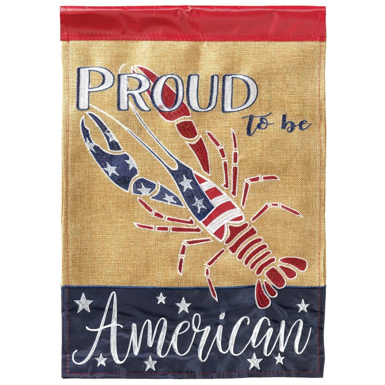 Crawfish Proud American Flag 
