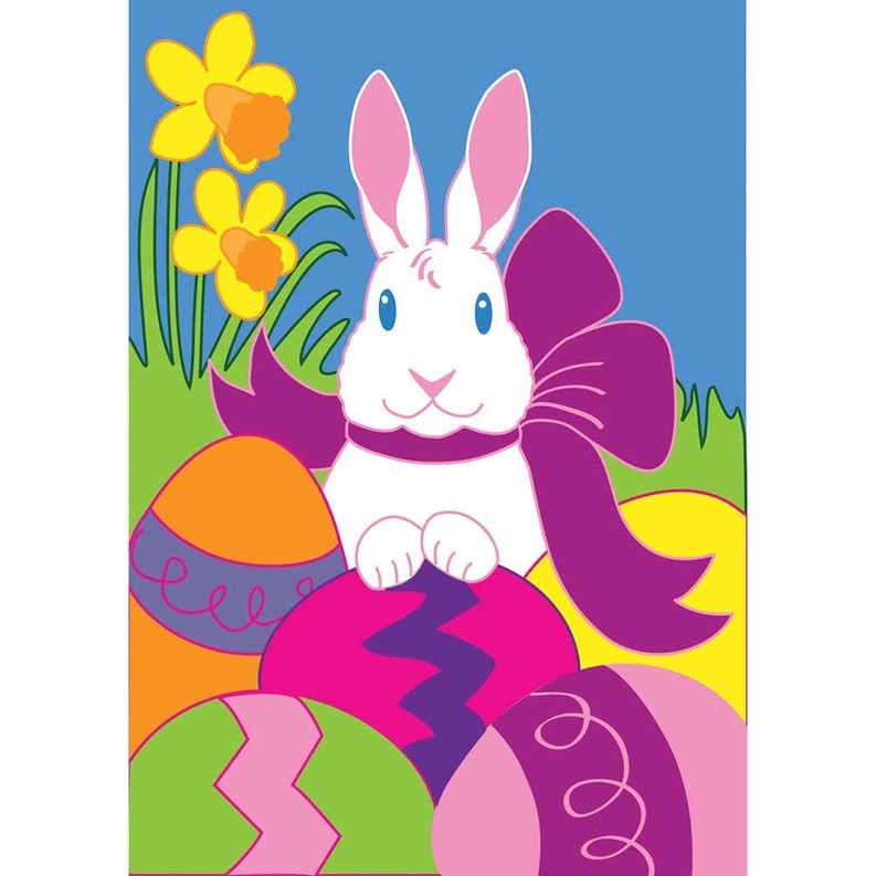 Easter Bunny Garden Flag
