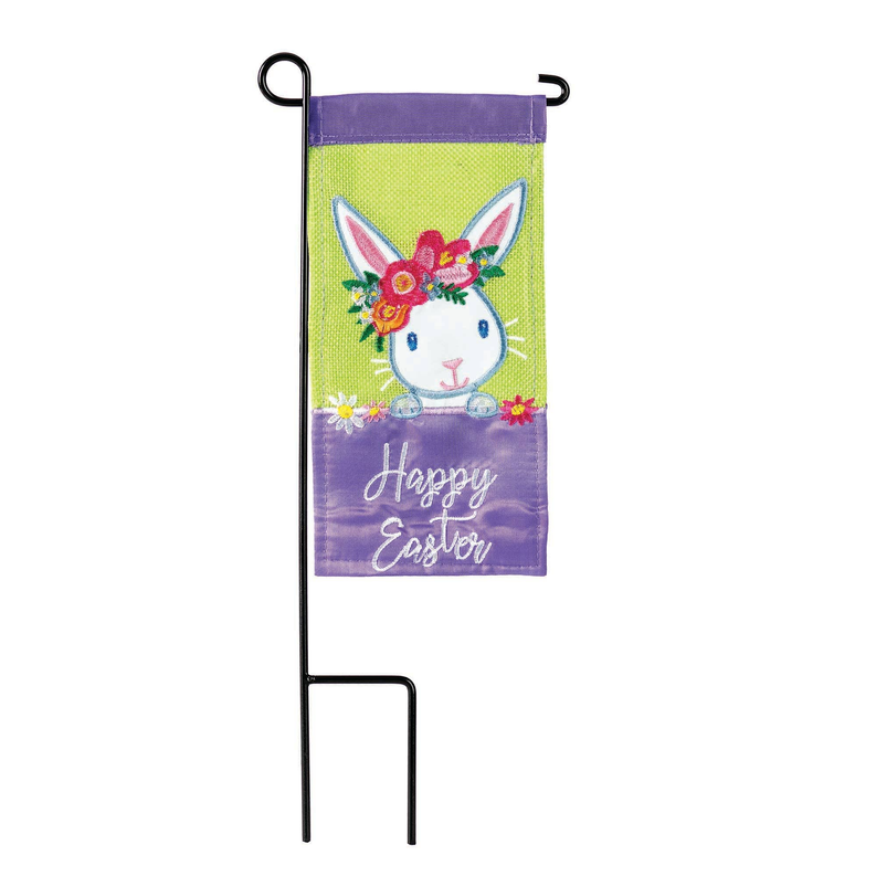 Easter Burlap Mini Flag