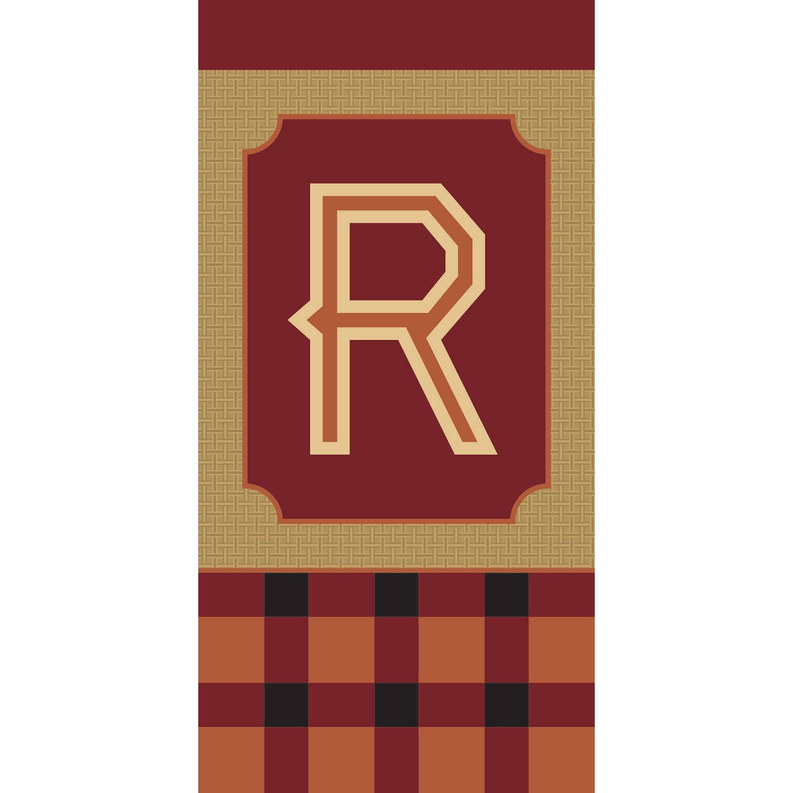 Fall Monogram Blap Mini Flag