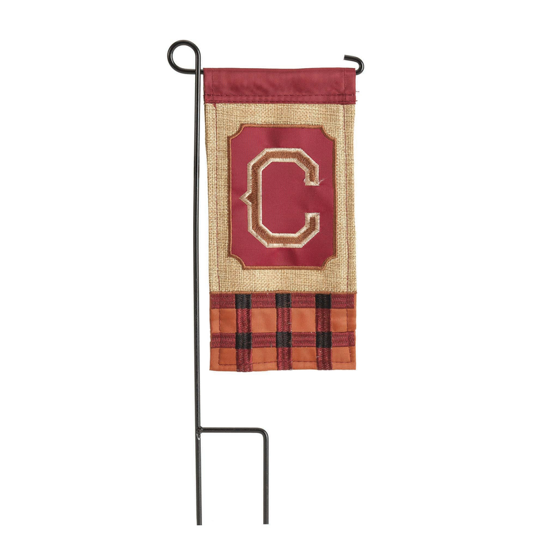 Fall Monogram Mini Flag