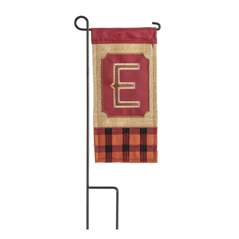 Fall Monogram Mini Flag