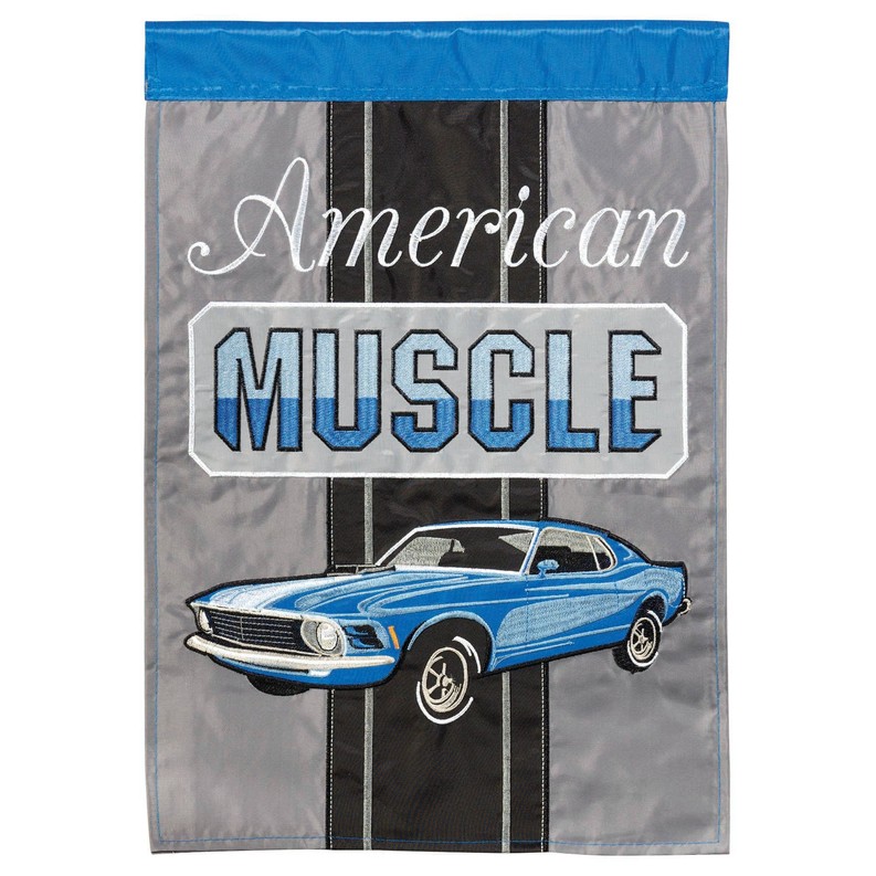 Flag American Muscle Car 