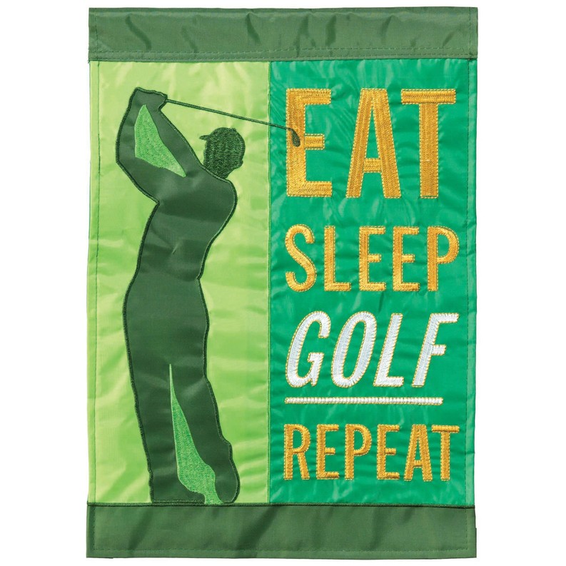 Flag Eat Sleep Golf Repeat 