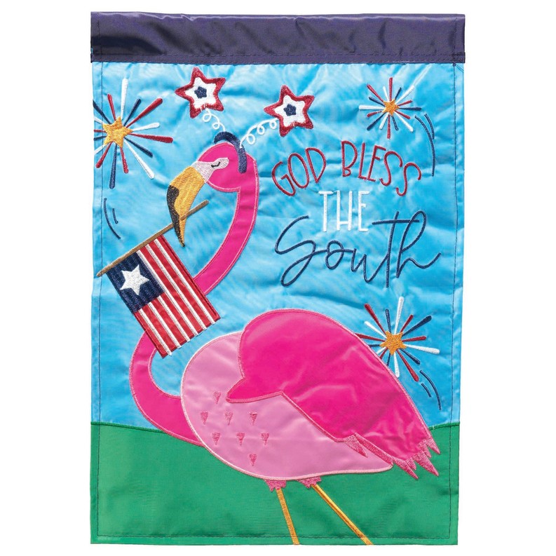 Flag Flamingo God Bless The South 