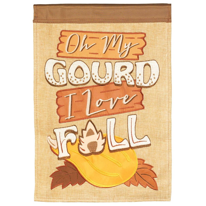 Flag Oh My Gourd I Love Fall 