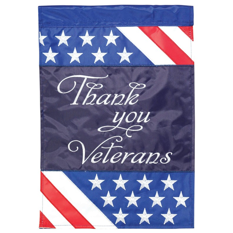 Flag Thank You Veterans Polyester 