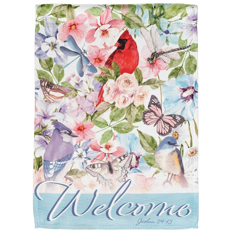 Flag Welcome Birds Polyester 