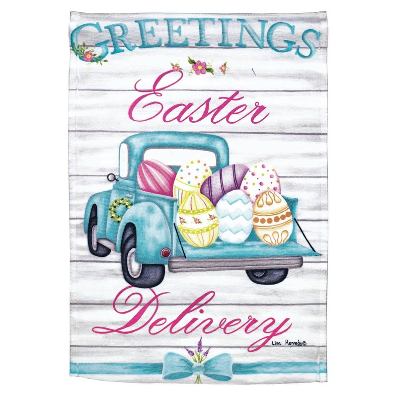 Flg Prt Easter Delivery Truck Poly Garden