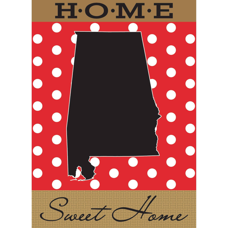 Garden Alabama Home Sweet Flag
