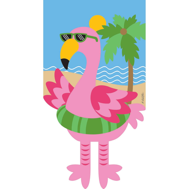 Garden Flamingo Flag