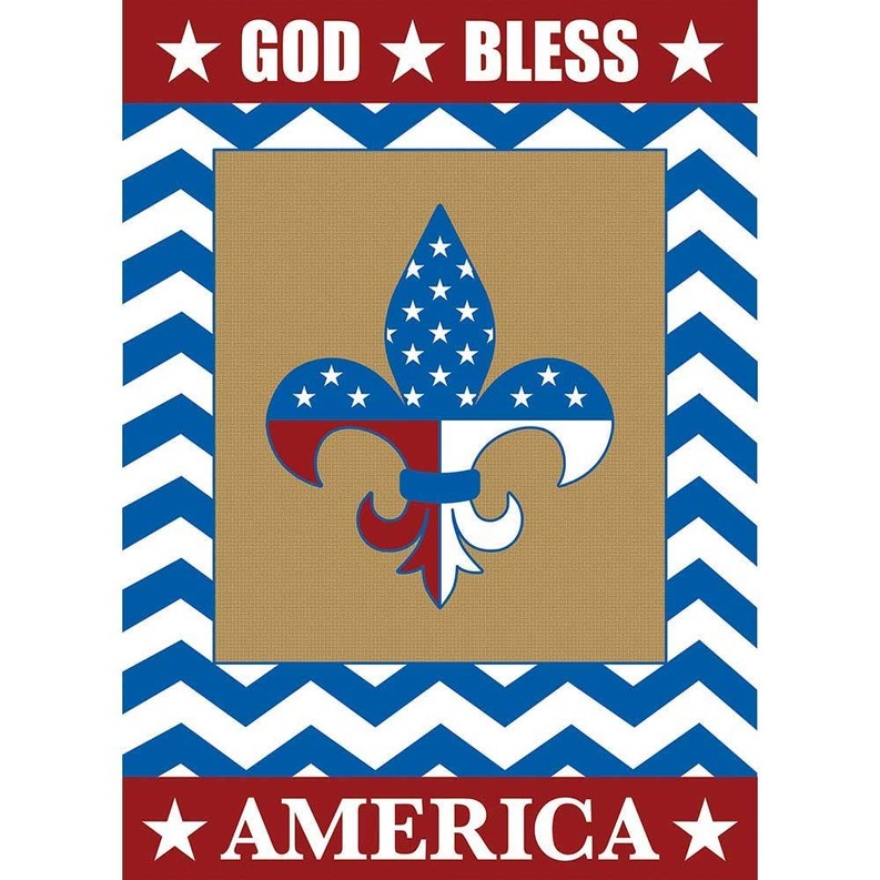 Garden God Bless America Flag