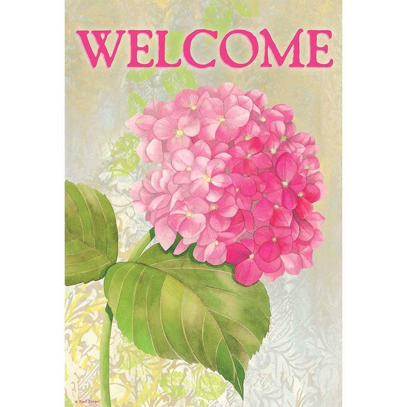 Garden Hydrangea-Welcome Flag