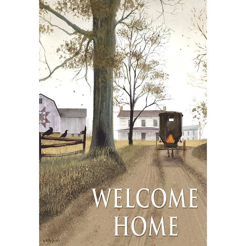 Garden Prt Amish Welcome Home Buggy Flag