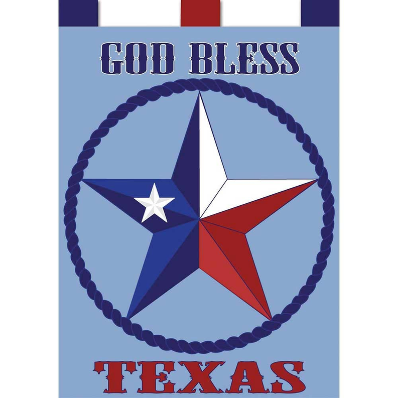 God Bless Texas-Appli Flag